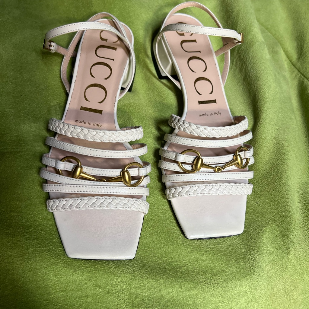 Gucci Women's Ketty Leather Horsebit Sandals